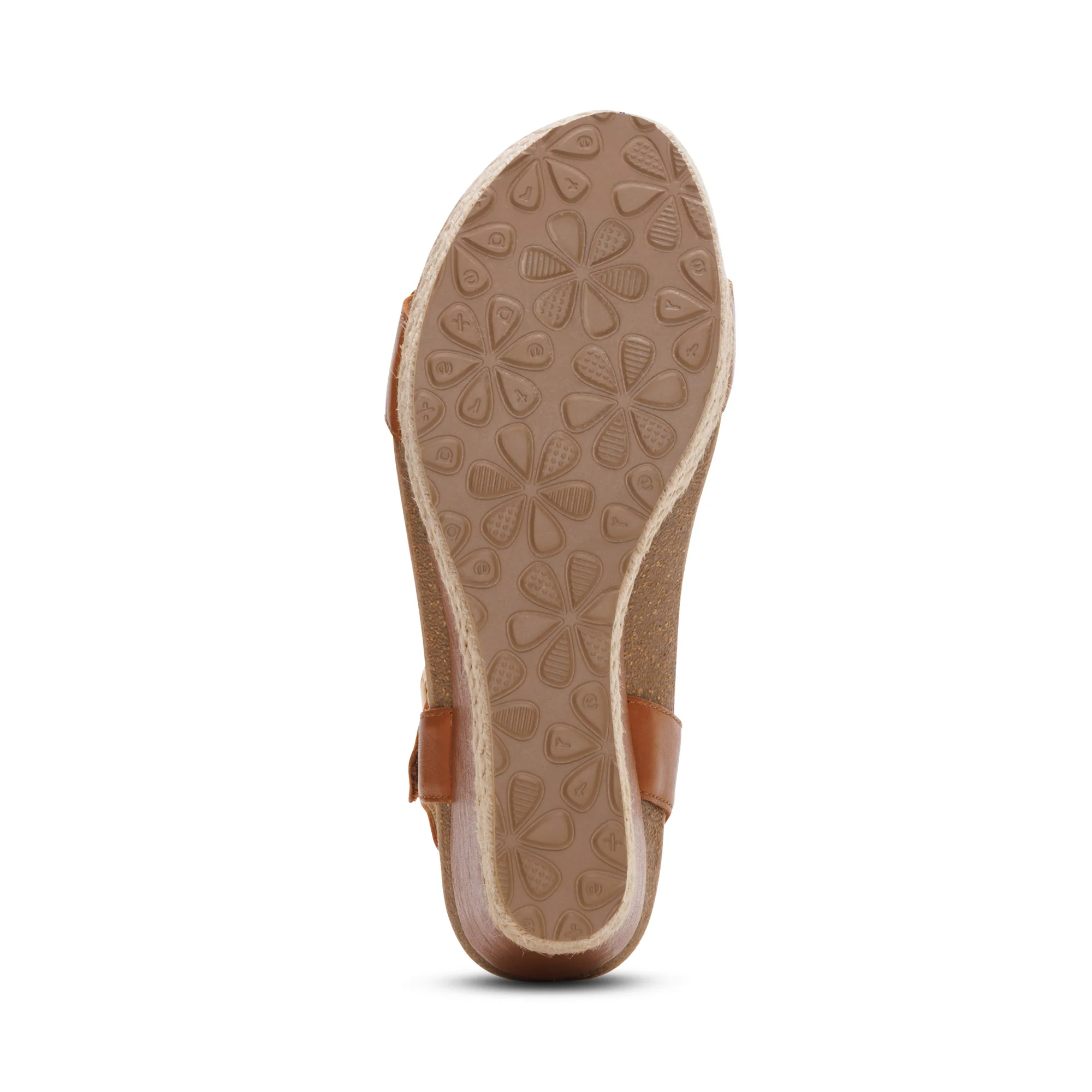 Sydney Quarter Strap Espadrille Wedge - Cognac - Image 6