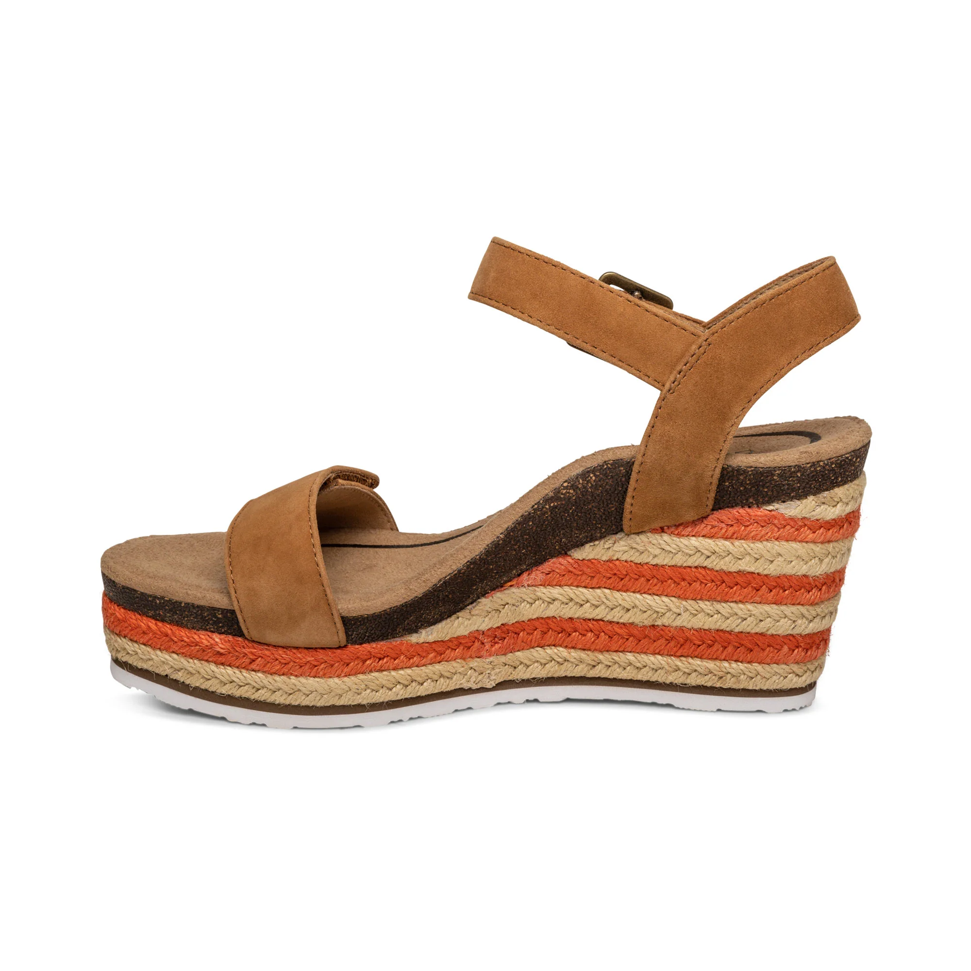 Sydney Quarter Strap Espadrille Wedge - Cognac - Image 3