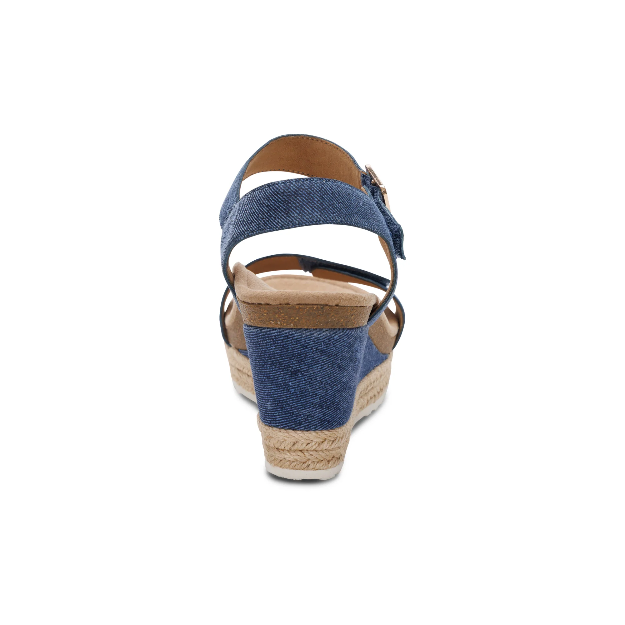 Sydney Quarter Strap Espadrille Wedge - Denim - Image 3