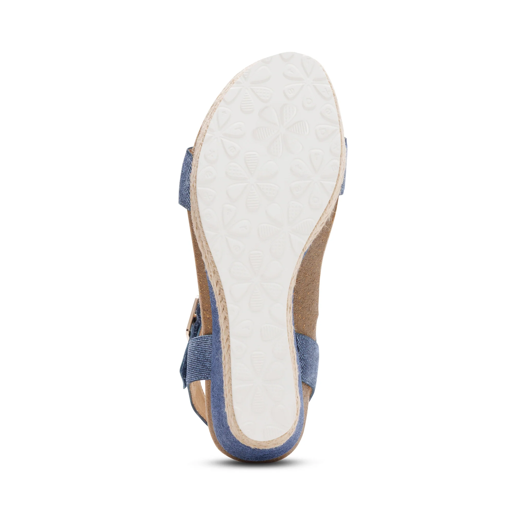 Sydney Quarter Strap Espadrille Wedge - Denim - Image 6