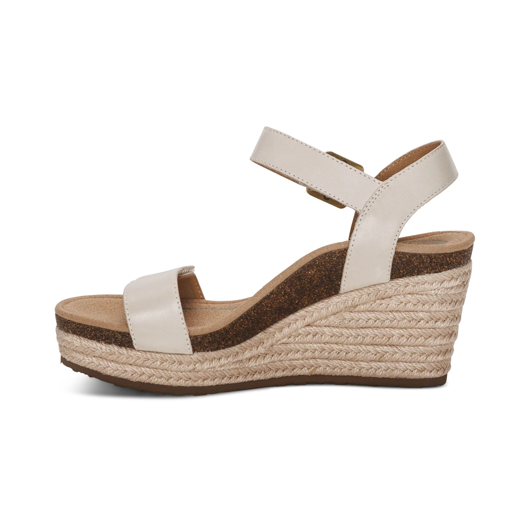 Sydney Quarter Strap Espadrille Wedge - Ivory - Image 4