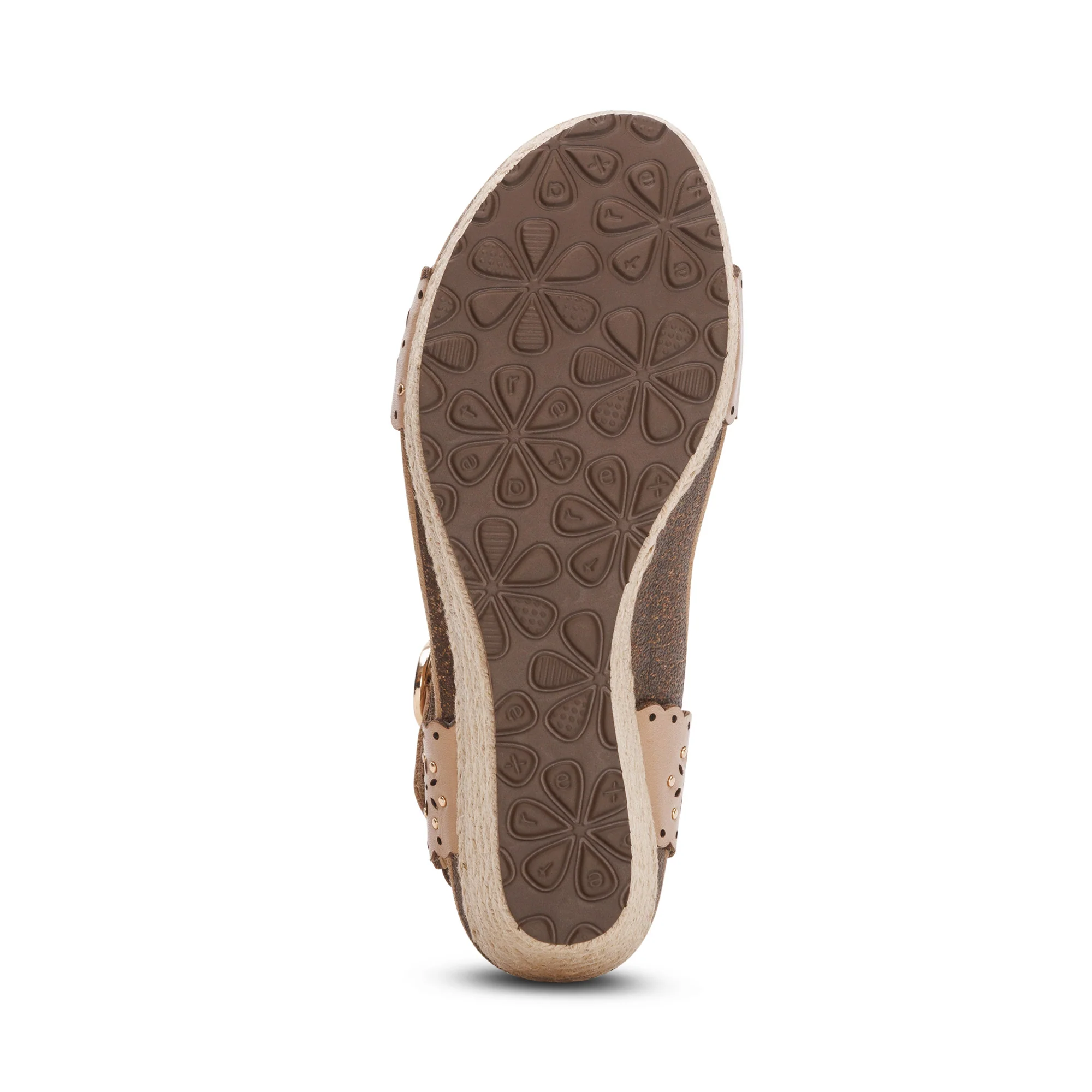 Sydney Quarter Strap Espadrille Wedge - Sand Cutout - Image 6