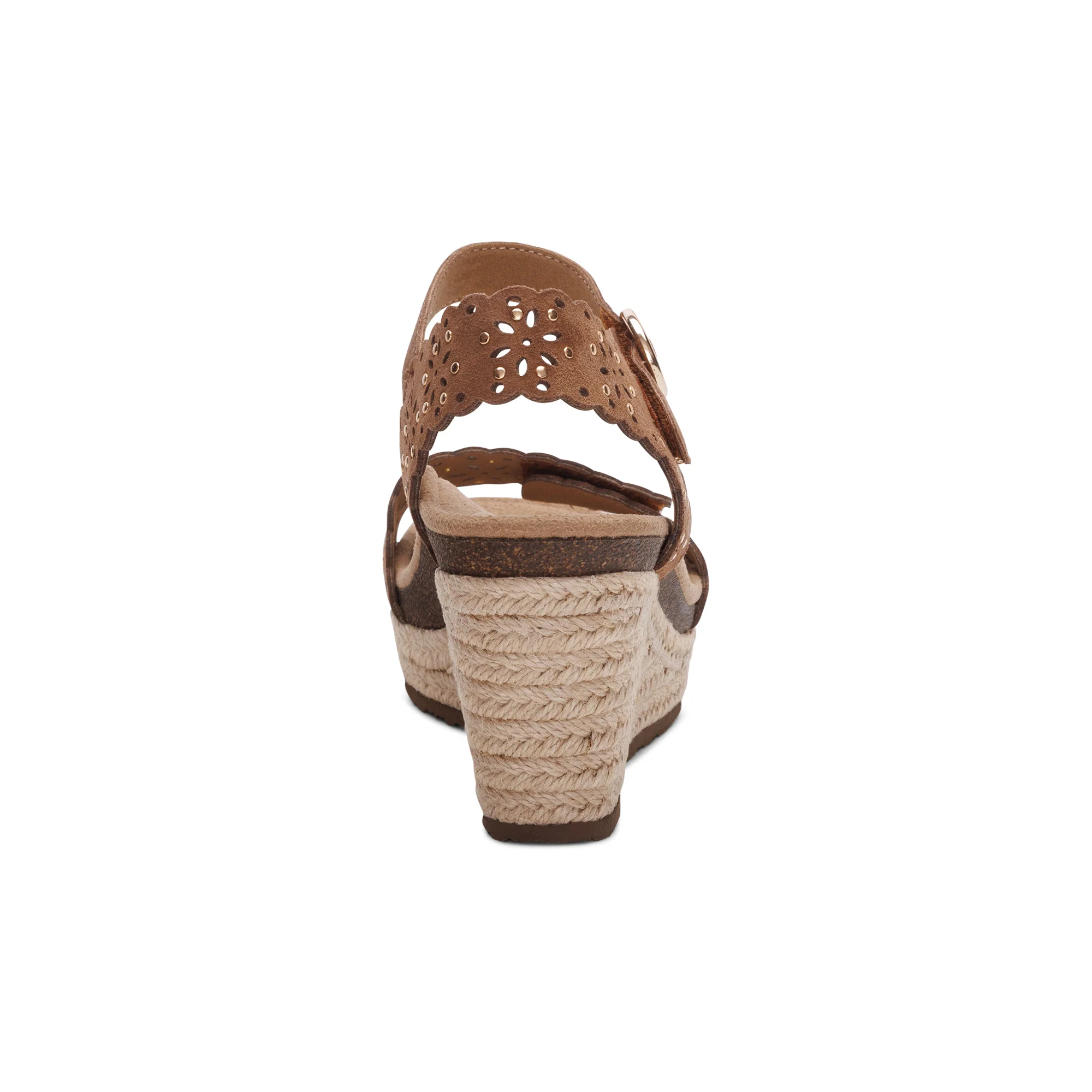 Sydney Quarter Strap Espadrille Wedge - Scotch Cutout - Image 3