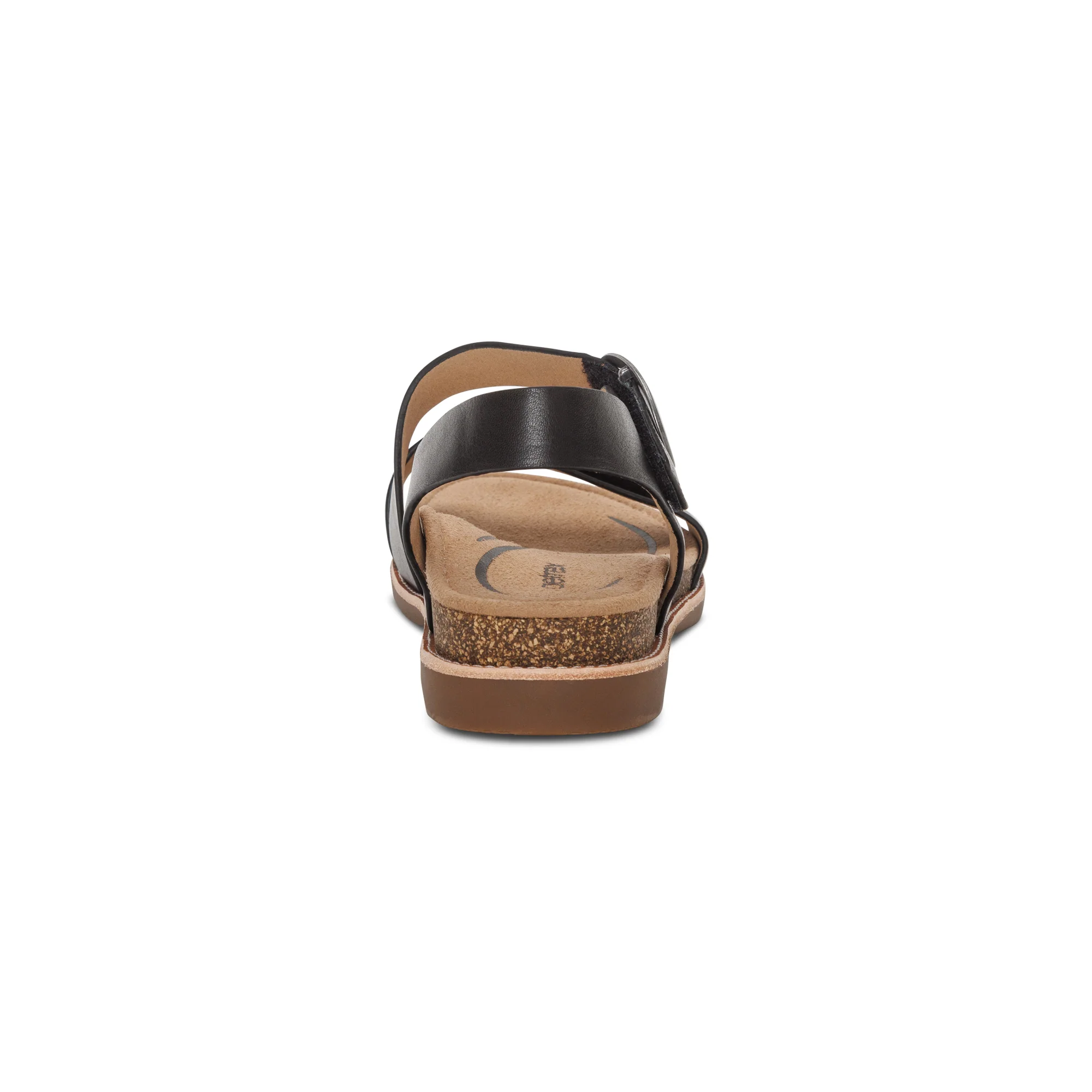Tamara Asymmetrical Quarter Strap Sandal - Black - Image 3