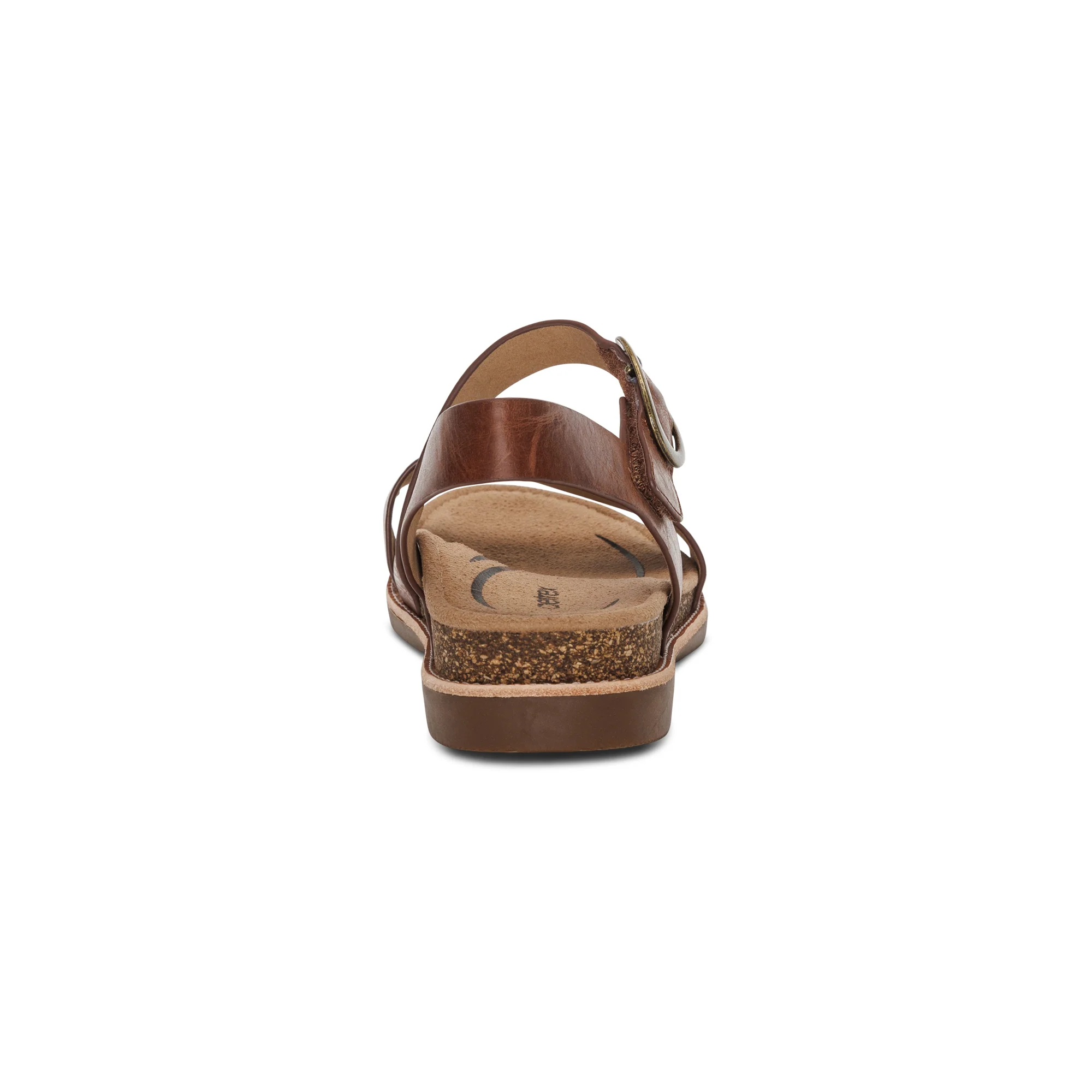 Tamara Asymmetrical Quarter Strap Sandal - Walnut - Image 3