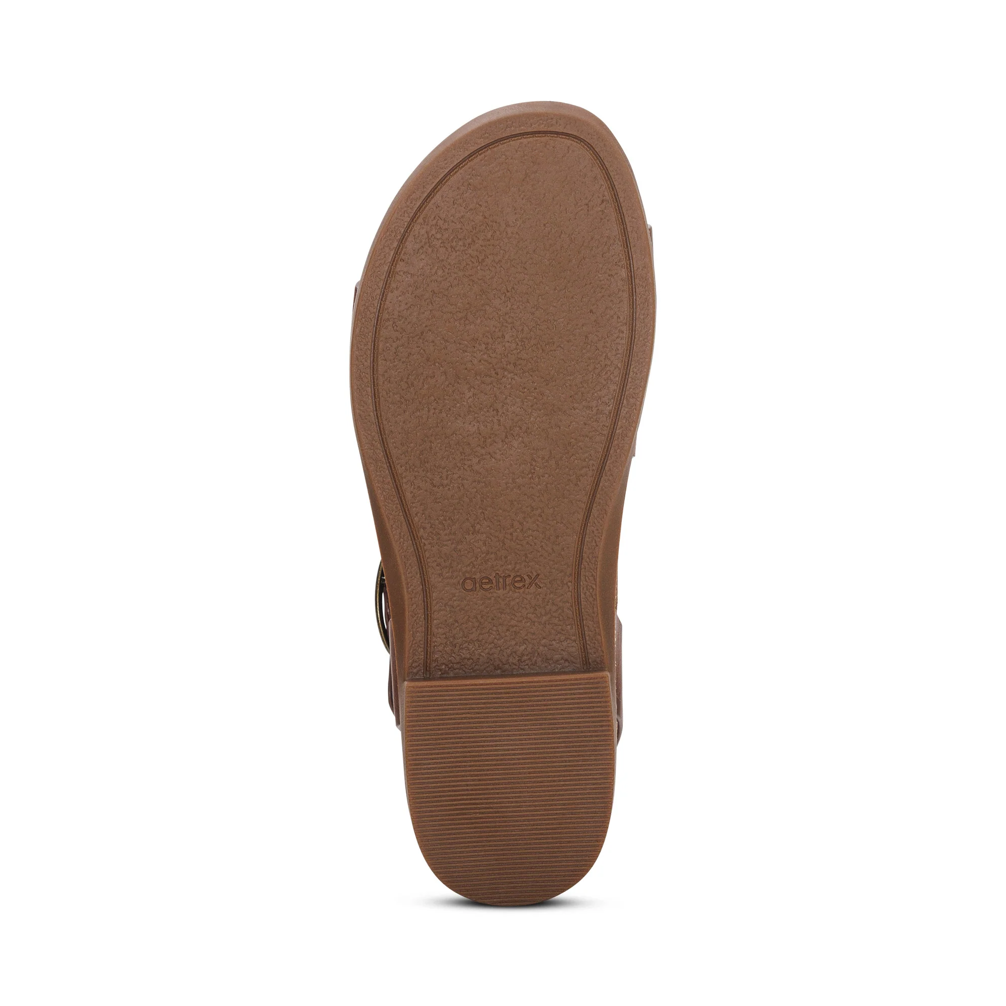 Tamara Asymmetrical Quarter Strap Sandal - Walnut - Image 6
