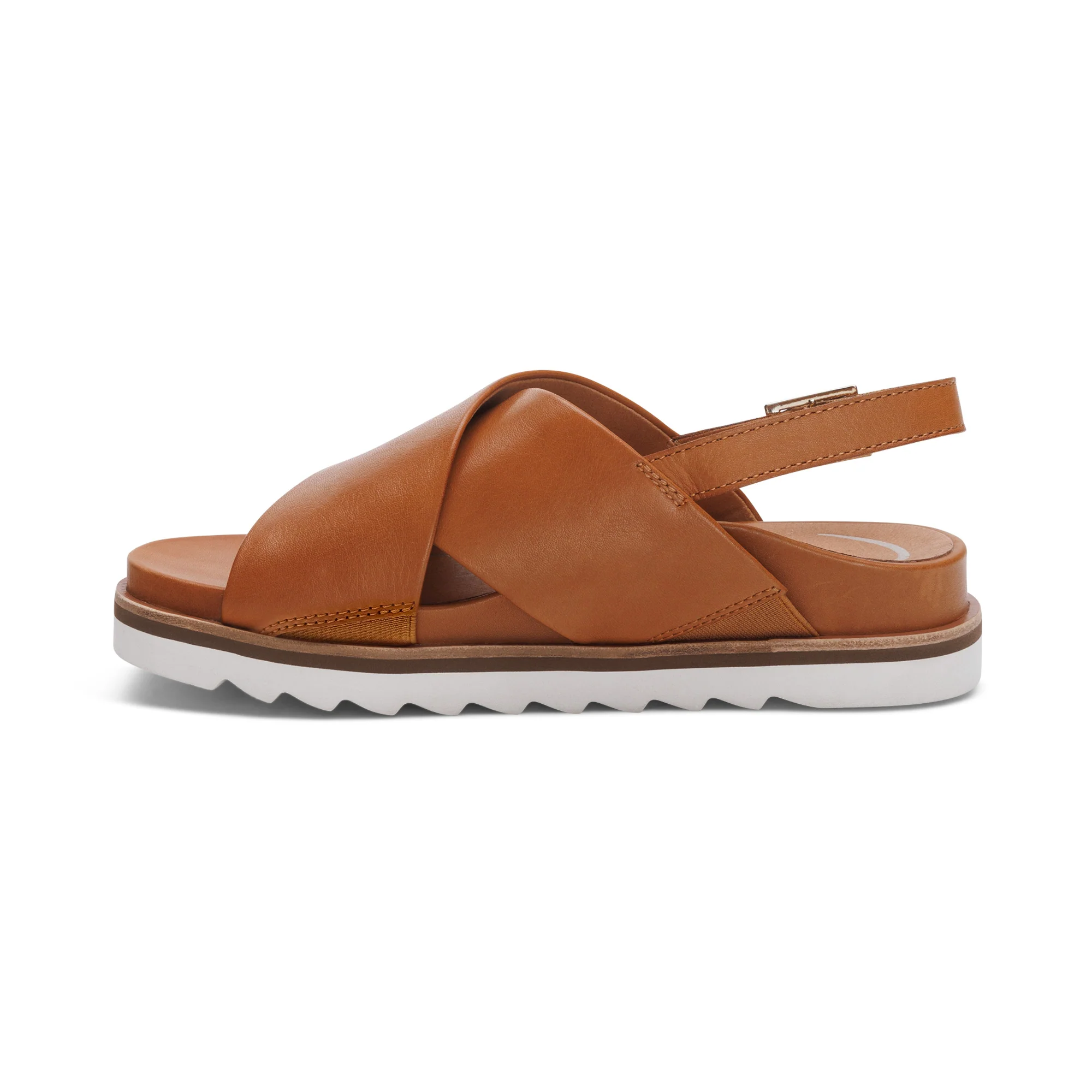 Thea Back Strap Cork Flat Sandal  - Ginger - Image 4