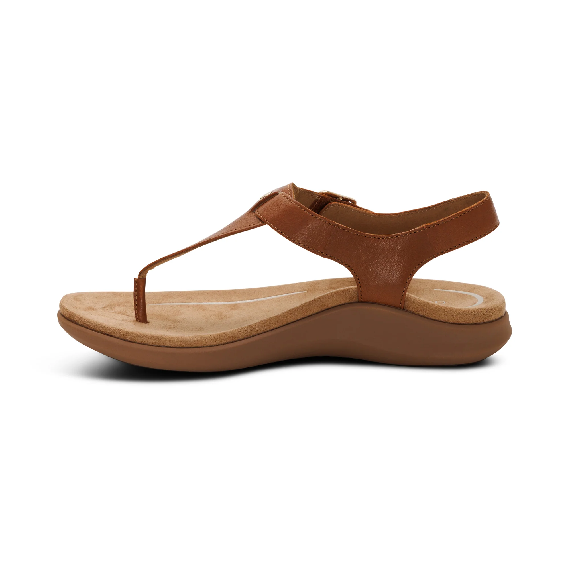Tracey Adjustable Thong Sandal - Cognac - Image 4