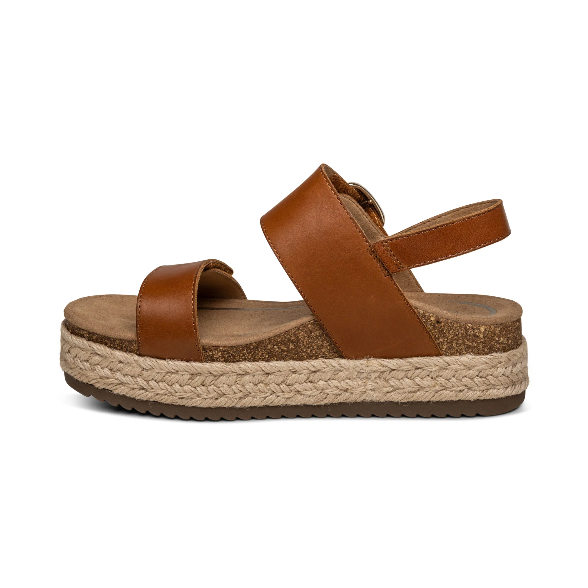 Vania Arch Support Platform Sandal - Cognac - Image 3