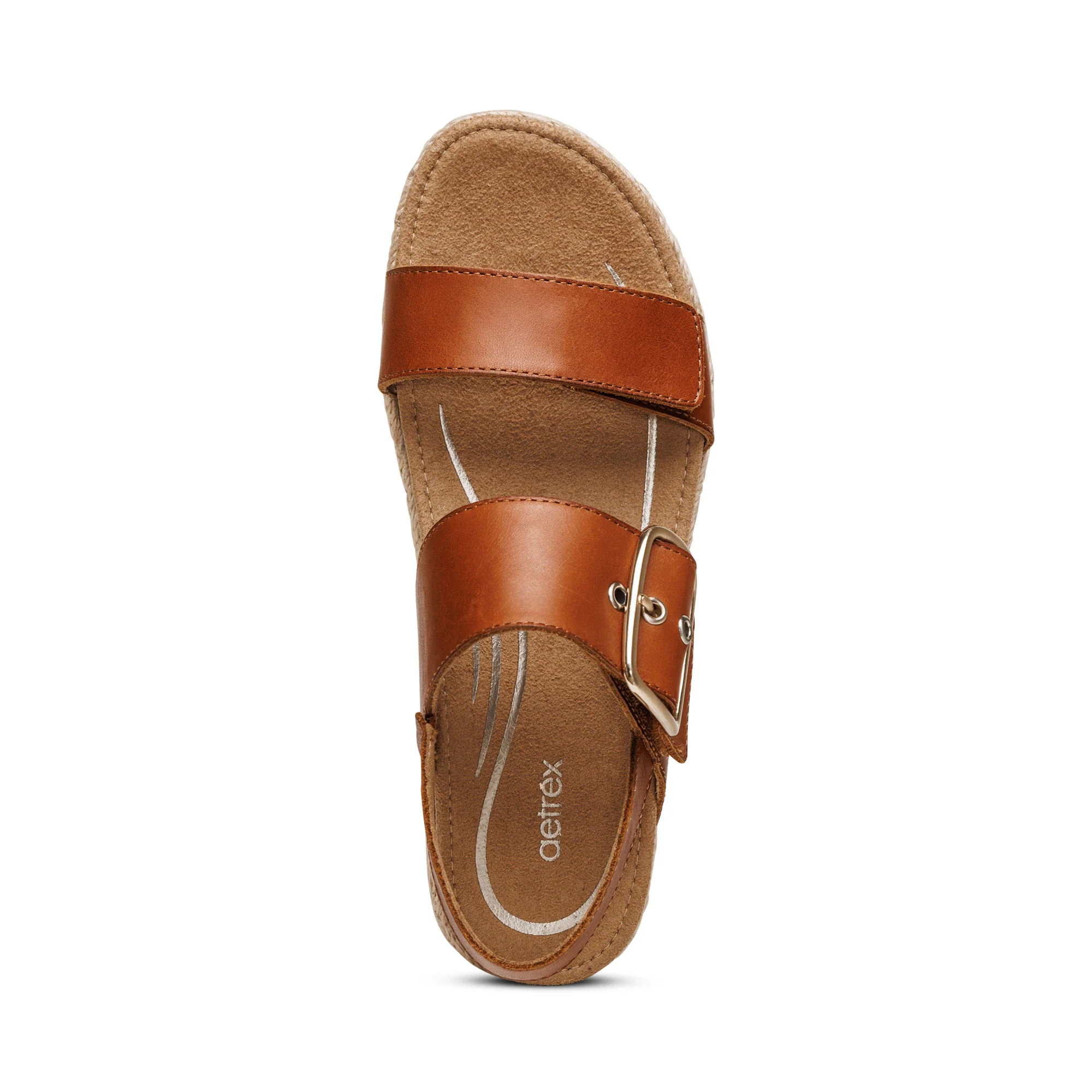 Vania Arch Support Platform Sandal - Cognac - Image 4