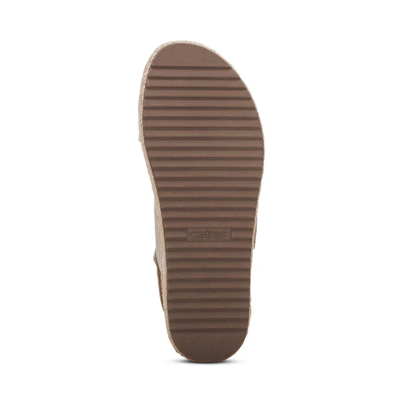 Vania Arch Support Platform Sandal - Cream - Image 6