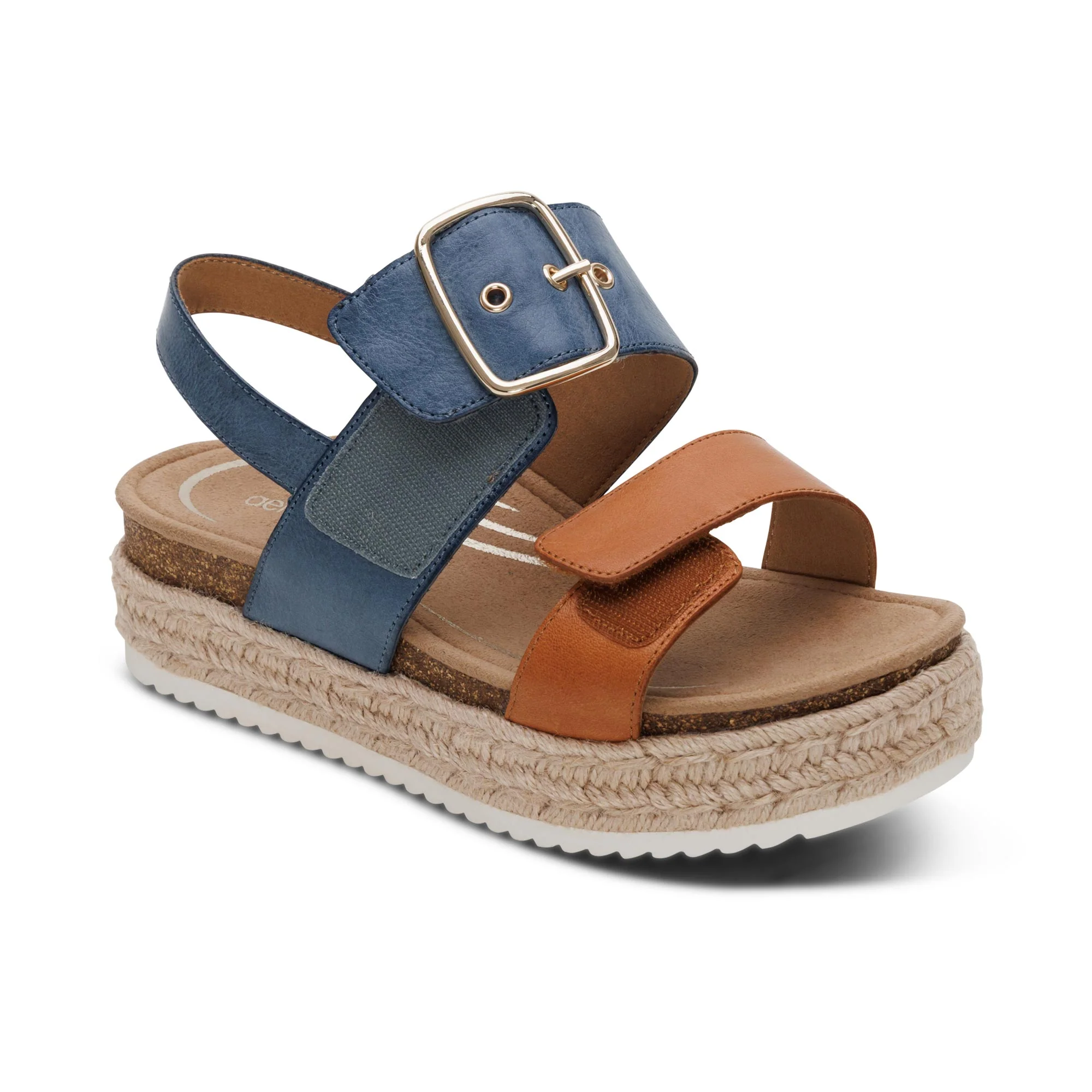 Vania Arch Support Platform Sandal - Hazy Blue - Image 7