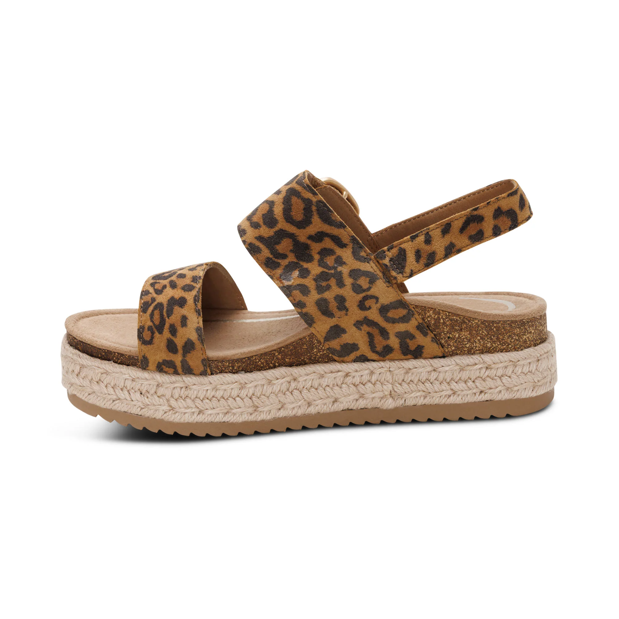 Vania Arch Support Platform Sandal - Leopard - Image 4