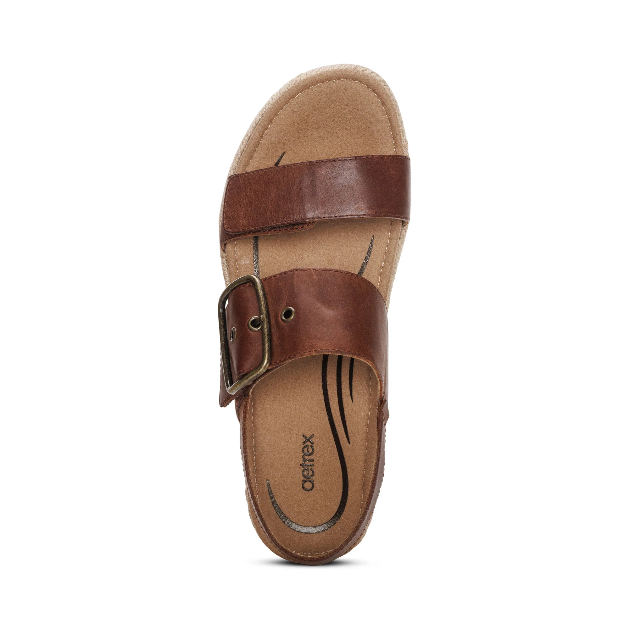 Vania Arch Support Platform Sandal - Walnut - Image 5