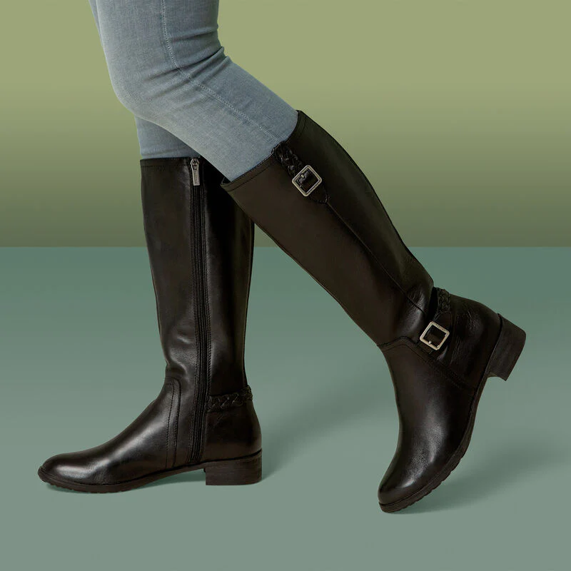 Vera Arch Support Riding Boot - Black - Image 8