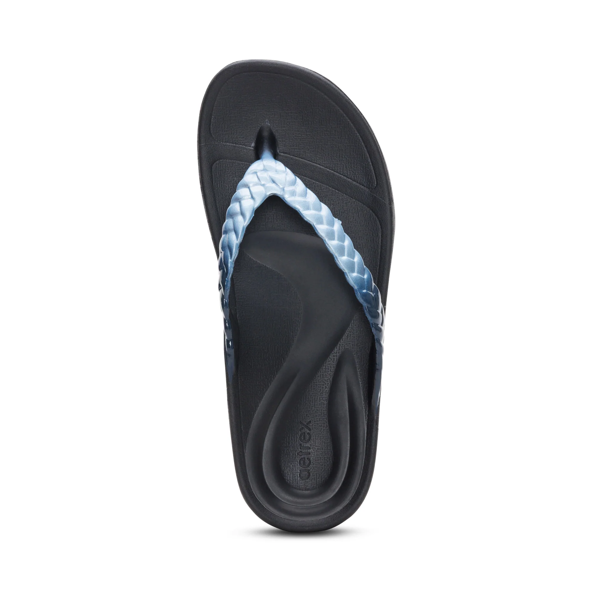Vicki Braided Thong Sandal - Blue Ombre Gloss - Image 5