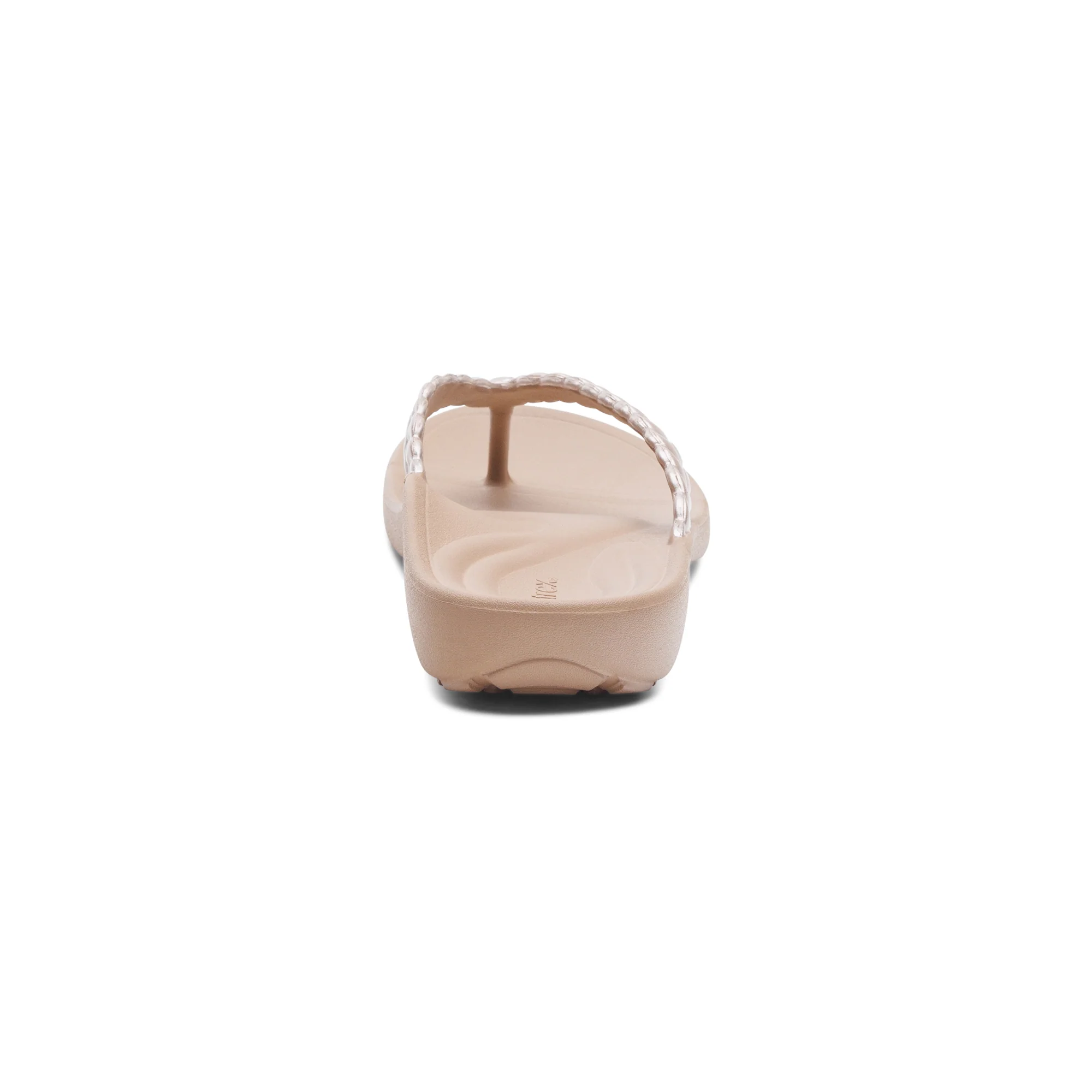 Vicki Braided Thong Sandal - Champagne Gloss - Image 3