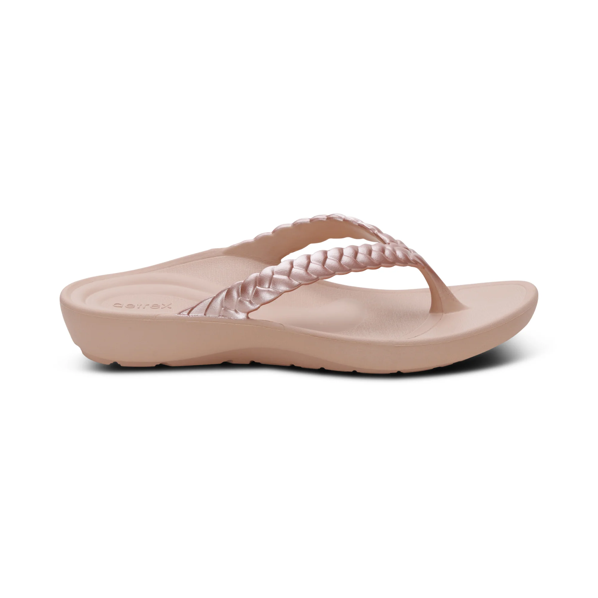 Vicki Braided Thong Sandal - Light Pink Gloss - Image 2