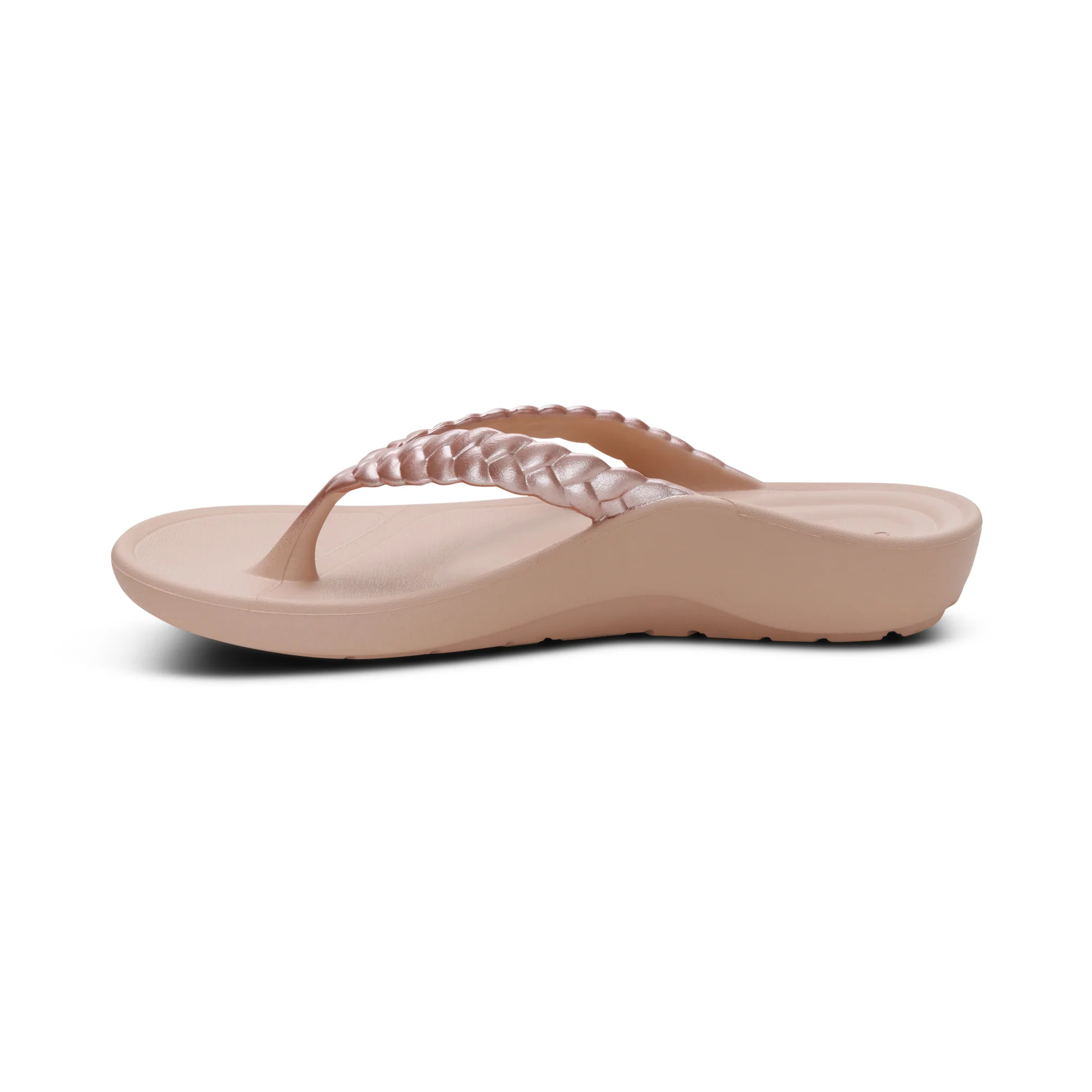 Vicki Braided Thong Sandal - Light Pink Gloss - Image 4