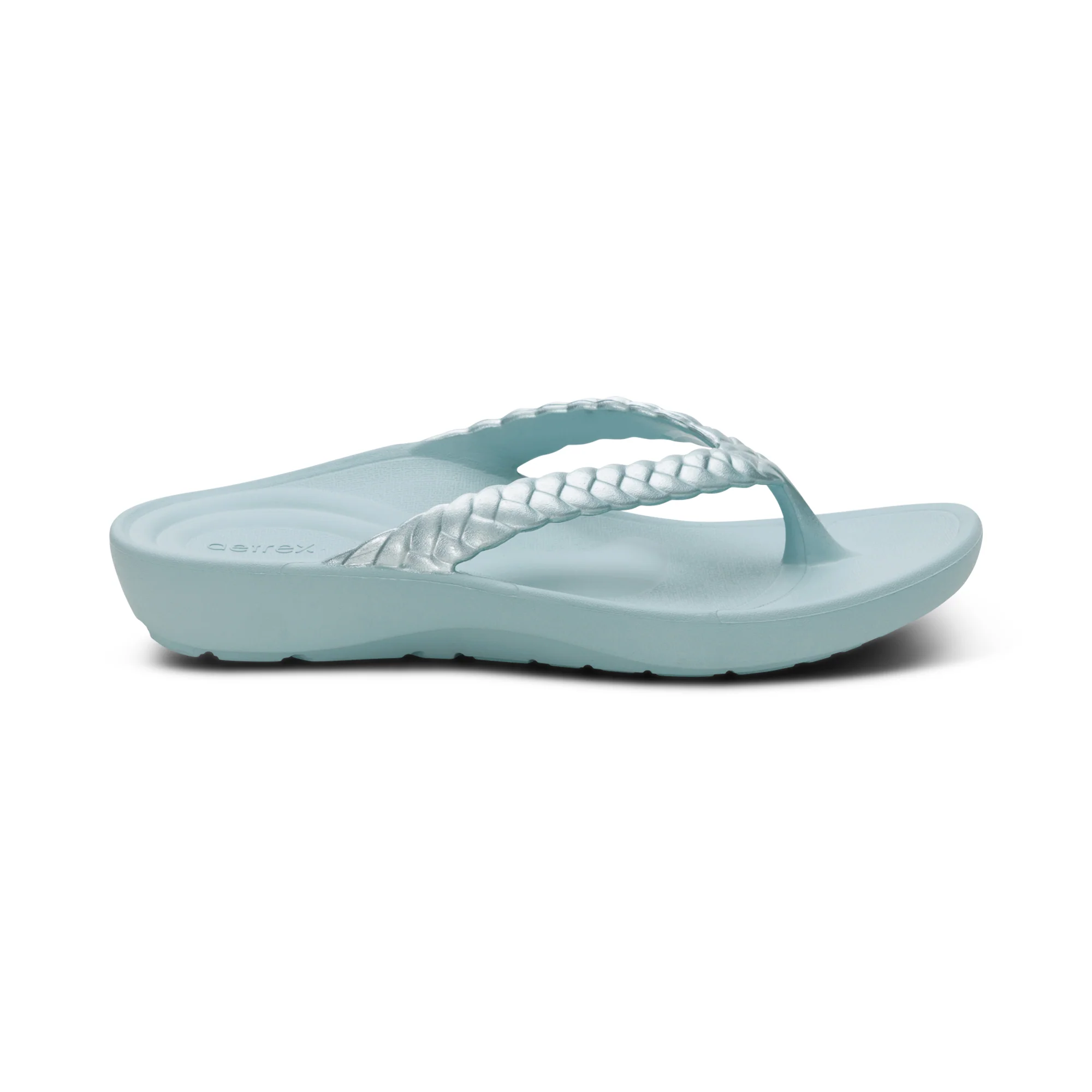 Vicki Braided Thong Sandal - Mint Gloss - Image 2