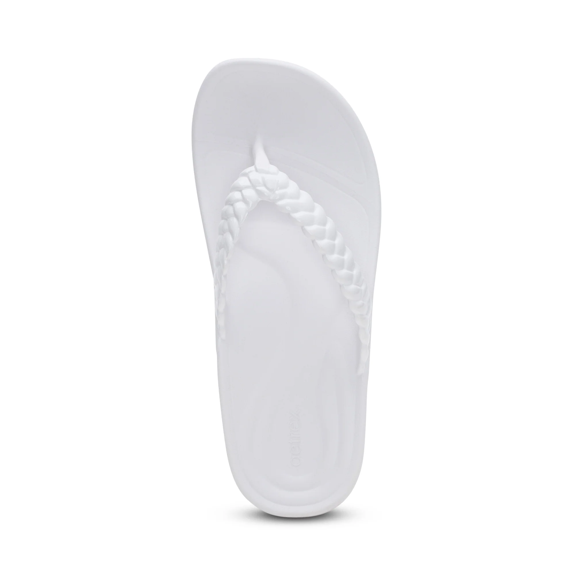 Vicki Braided Thong Sandal - White Gloss - Image 5